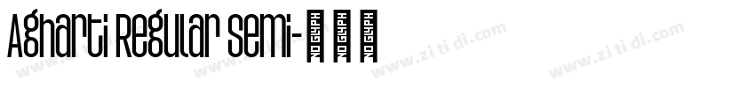 Agharti Regular Semi字体转换